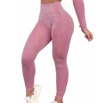 Women's High-Waisted Workout Leggings – Hip Lifting, Breathable & Comfortable Sports Leggings in Wine Red