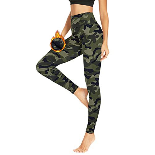 Velvet Padded Leggings High Waist Warm Hiking Workout Lady