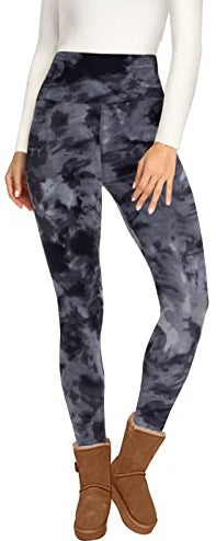 Velvet Padded Leggings High Waist Warm Hiking Workout Lady